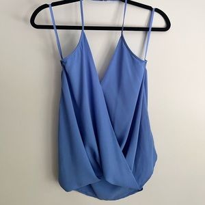 Blue halter top